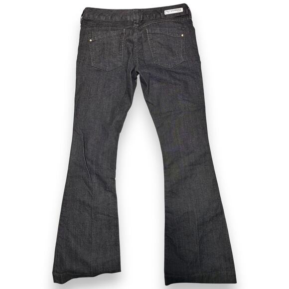 Y2K Express Stella Flare Dark Charcoal  Low Rise Jeans Size 6 - Picture 8 of 16